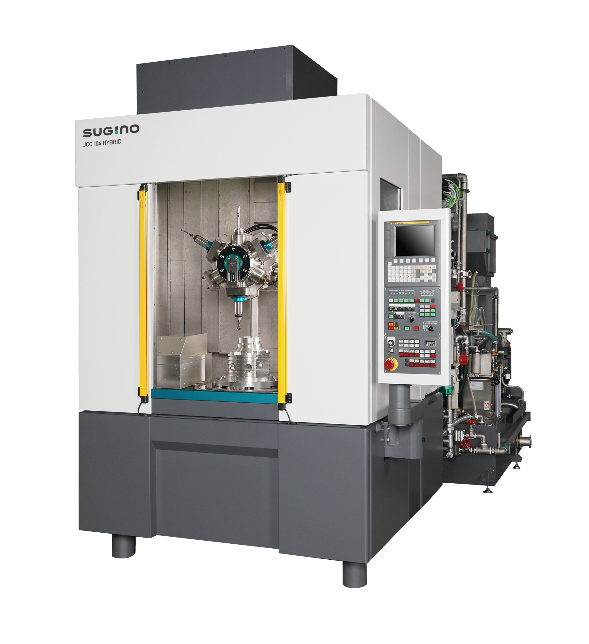 Sugino's Jet Clean Center (JCC) 104 Hybrid machine for deburring and parts cleaning