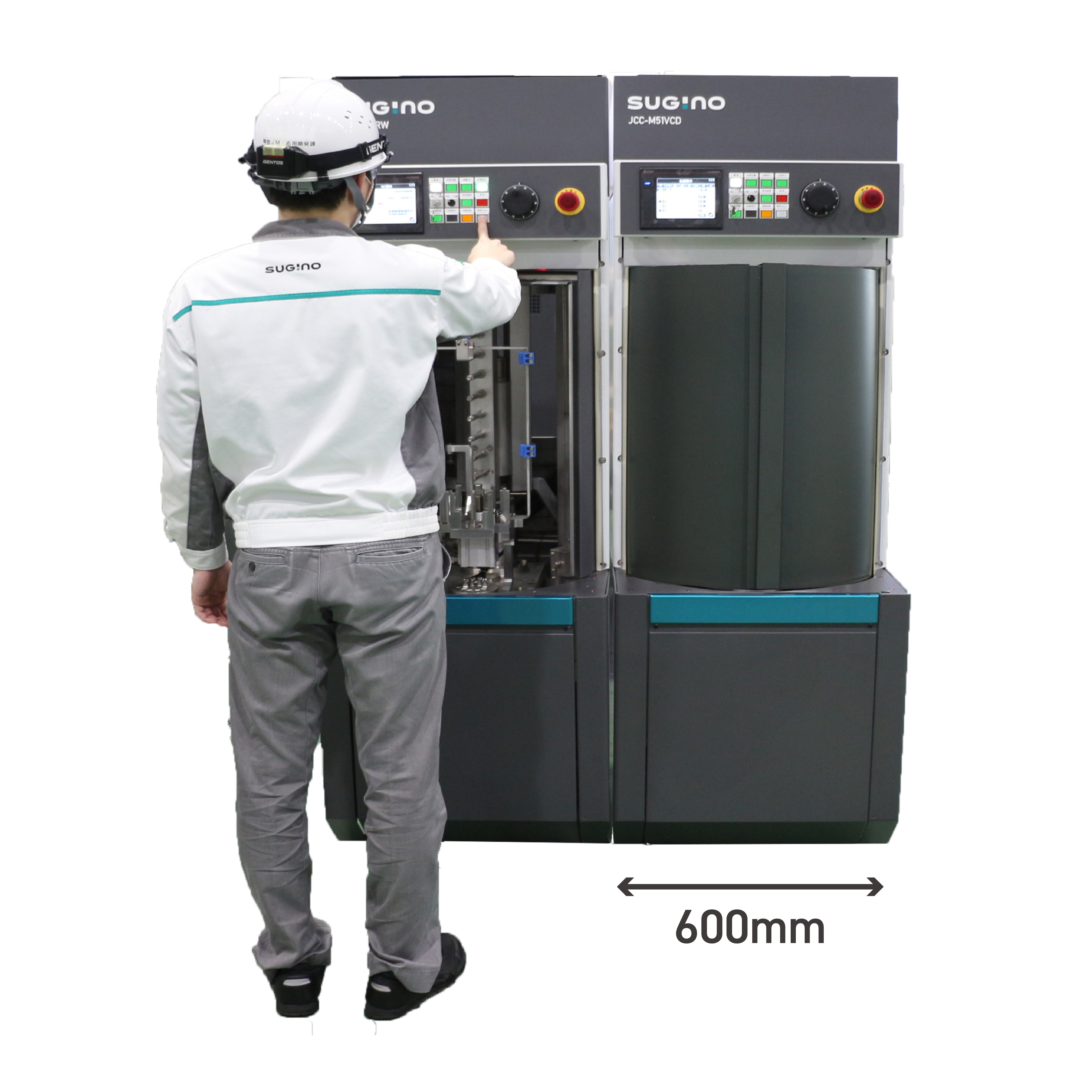 Modular parts washer with operator and width