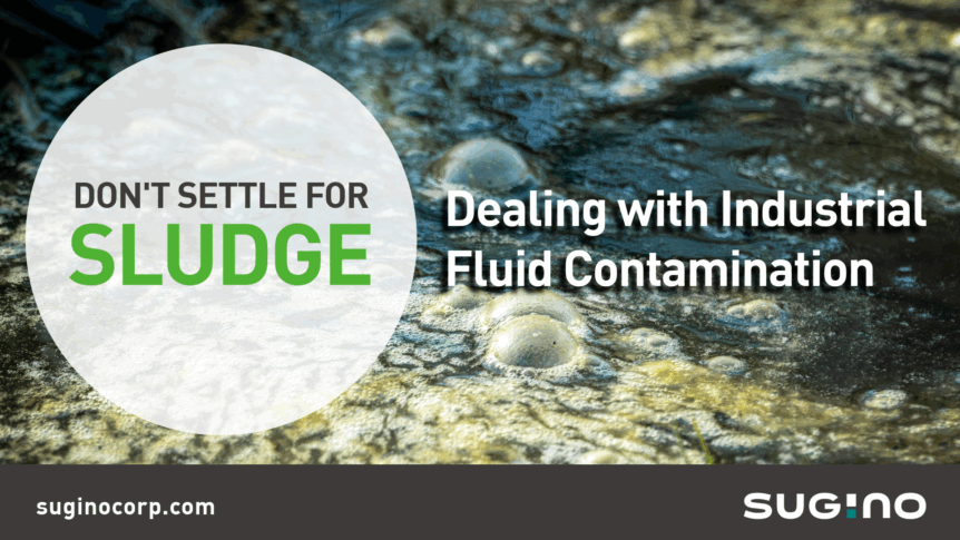 Dirty or contaminated industrial machining fluid or coolant can be cleaned with Sugino's JCC-HM